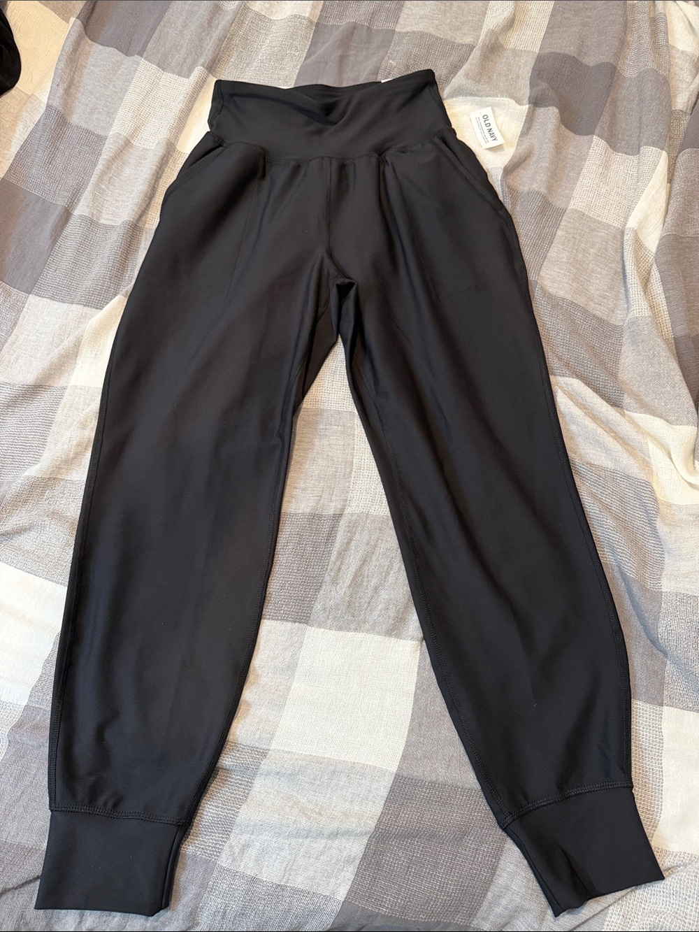 NWT Old Navy Women’s PowerSoft High-Waisted Jogger Pants Black Activewear